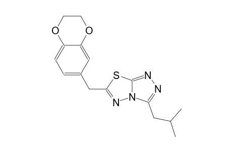 [1,2,4]triazolo[3,4-b][1,3,4]thiadiazole, 6-[(2,3-dihydro-1,4-benzodioxin-6-yl)methyl]-3-(2-methylpropyl)-