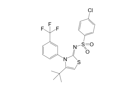 N-[4-tert-Butyl-3-(3-trifluoromethylphenyl)-2,3-dihydrothiazol-2-ylidene]-4-chlorbenzolsulfonamide