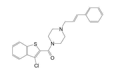 1-[(3-chloro-1-benzothien-2-yl)carbonyl]-4-[(2E)-3-phenyl-2-propenyl]piperazine