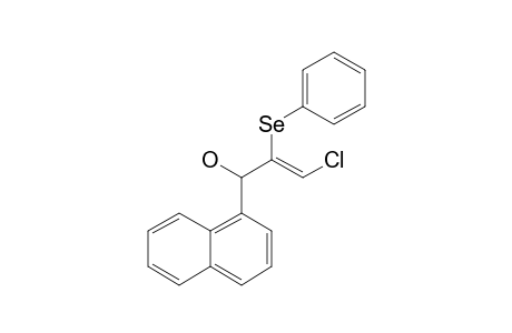E-1-(1'-NAPHTHYL)-2-PHENYLSELENO-3-CHLORO-2-PROPEN-1-OL