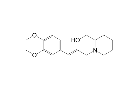 {1-[3'-(3",4"-Dimethoxyphenyl)prop-2'-enyl]-piperidin-2-yl}-methanol
