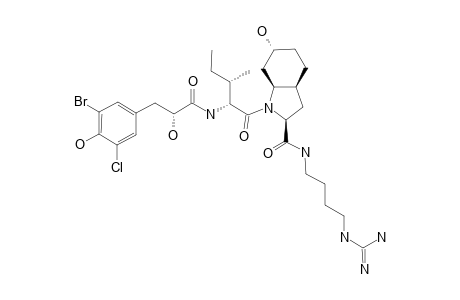 AERUGINOSIN_GE686;D-M-BR-M'-CL-P-HPLA-D-ALLO-ILE-L-CHOI-AGMATIME