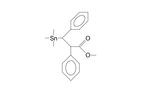 erythro-3-Trimethylstannyl-2,3-diphenyl-propanoic acid, methyl ester