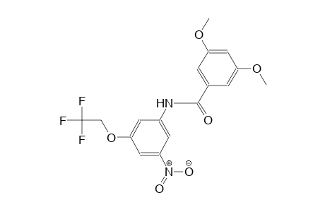 3,5-dimethoxy-N-[3-nitro-5-(2,2,2-trifluoroethoxy)phenyl]benzamide