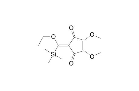 4-Cyclopentene-1,3-dione, 2-[ethoxy(trimethylsilyl)methylene]-4,5-dimethoxy-