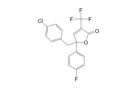 5-(4-CHLOROBENZYL)-5-(4-FLUOROPHENYL)-3-TRIFLUOROMETHYL-2(5H)-FURANONE