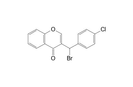 3-[bromanyl-(4-chlorophenyl)methyl]chromen-4-one