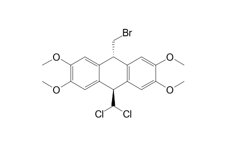 9-(bromomethyl)-10-(dichloromethyl)-2,3,6,7-tetramethoxy-9,10-dihydroanthracene