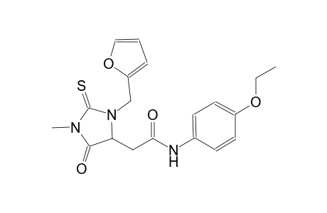 N-(4-ethoxyphenyl)-2-[3-(2-furylmethyl)-1-methyl-5-oxo-2-thioxo-4-imidazolidinyl]acetamide