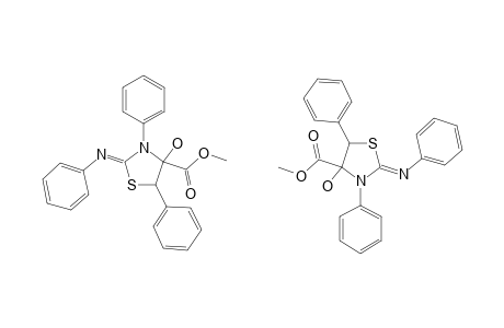 2-PHENYLIMINO-3,5-DIPHENYL-4-METHOXYCARBONYL-4-HYDROXYTHIAZOLIDINE
