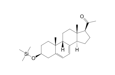 Pregna-5,7-dien-20-one, 3-hydroxy-, (3.beta.,9.beta.)-, tms derivative