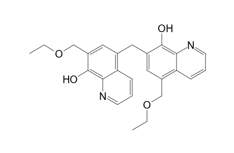 7-(ethoxymethyl)-5-[[5-(ethoxymethyl)-8-hydroxy-7-quinolinyl]methyl]-8-quinolinol
