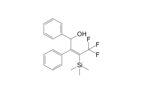 (E)-1-Hydroxy-4,4,4-trifluoro-1,2-diphenyl-3-(trimethylsilyl)-2-butene