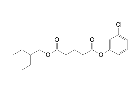 Glutaric acid, 3-chlorophenyl 2-ethylbutyl ester