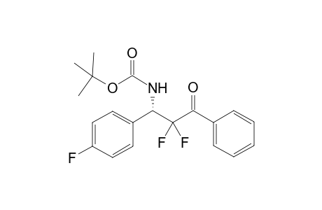 (S)-tert-Butyl N-(2,2-difluoro-1-(4-fluorophenyl)-3-oxo-3-phenylpropyl)carbamate