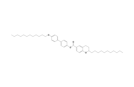 2-Undecyl-2,3-dihydrobenzopyran-6-carboxylic Acid 4'-(Dodecyloxy)biphenyl-4-yl Ester