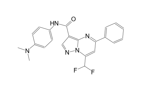 7-(difluoromethyl)-N-[4-(dimethylamino)phenyl]-5-phenylpyrazolo[1,5-a]pyrimidine-3-carboxamide