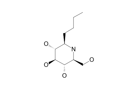 (1S)-1-C-BUTYL-1,5-DIDEOXY-1,5-IMINO-D-GLUCITOL