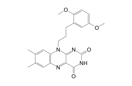 10-[3'-(2",5"-Dimethoxyphenyl)propyl]-7,8-dimethylisoalloxazine