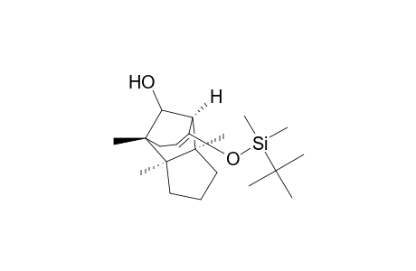 (3a.alpha.,4.alpha.,8.alpha.,8a.alpha.)-7-(((1,1-dimethylethyl)dimethylsilyl)-oxy)-1,2,3,3a,4,5,8,8a-octahydro-3a,4,8a-trimethyl-4,8-methanoazulen-9-ol
