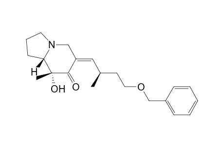 (8R,8aS)-8-Hydroxy-8-methyl-6-((Z)-2(R)-methyl-4-(benzyloxy)butylidene)octahydroindolozin-7-one