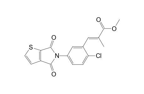 2-Propenoic acid, 3-[2-chloro-5-(4,6-dihydro-4,6-dioxo-5H-thieno[2,3-c]pyrrol-5-yl)phenyl]-2-methyl-, methyl ester