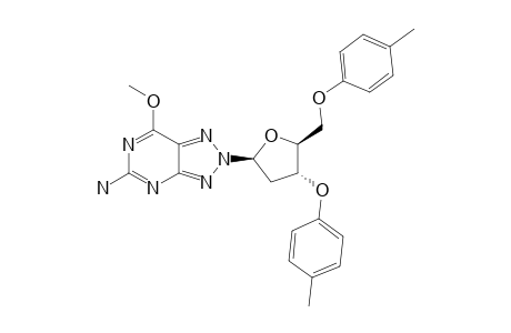 5-AMINO-2-[2-DEOXY-3,5-DI-O-(4-TOLUOYL)-BETA-D-ERYTHRO-PENTOFURANOSYL]-7-METHOXY-2H-1,2,3-TRIAZOLO-[4,5-D]-PYRIMIDINE