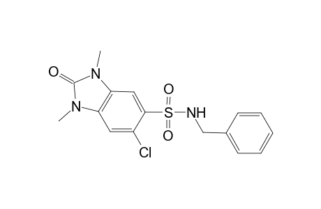 1H-1,3-Benzimidazole-5-sulfonamide, 6-chloro-2,3-dihydro-1,3-dimethyl-2-oxo-N-(phenylmethyl)-