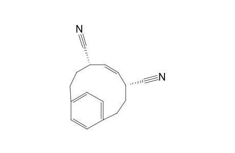 Bicyclo[8.2.2]tetradeca-5,10,12,13-tetraene-4,7-dicarbonitrile, (4R*,5E,7R*)-