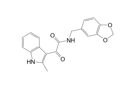 1H-Indole-3-acetamide, N-(1,3-benzodioxol-5-ylmethyl)-2-methyl-.alpha.-oxo-