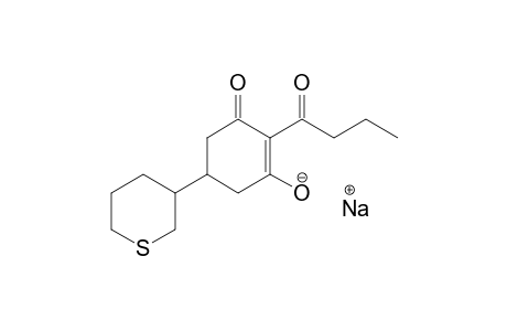 2-Cyclohexen-1-one, 3-hydroxy-2-(1-oxobutyl)-5-(tetrahydro-2H-thiopyran-3-yl)-, sodium salt
