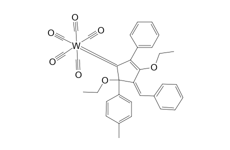 PENTACARBONYL-[2,3-DIETHOXY-2-PHENYL-4-(PHENYLMETHYLENE)-5-PARA-TOLYL-2-CYCLOPENTENE-1-YLIDENE]-TUNGSTEN