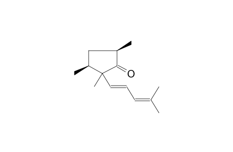 2,3BETA,5BETA-TRIMETHYL-2-(4-METHYL-TRANS-PENTA-1,3-DIENYL)CYCLOPENTANONE