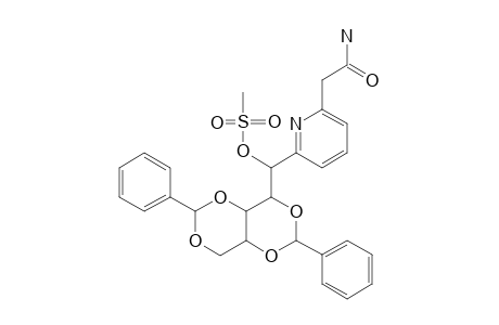 D-ALTRO-2-CARBAMOYLMETHYL-6-(1-O-MESYL-2,4:3,5-DI-O-BENZYLIDENE-PENTITOL-1-YL)-PYRIDINE