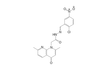 N'-(2-Chloro-5-nitrobenzylidene)-2-(2,7-dimethyl-4-oxo-1,8-naphthyridin-1(4H)-yl)acetohydrazide