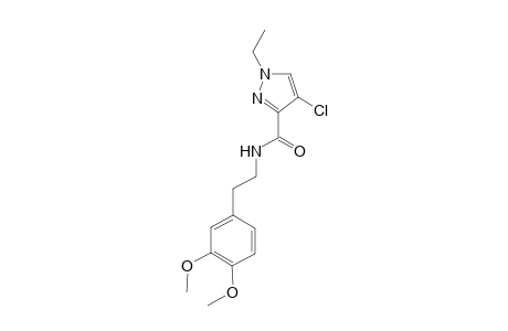 1H-Pyrazole-3-carboxylic acid, 4-chloro-1-ethyl-, [2-(3,4-dimethoxyphenyl)ethyl]amide