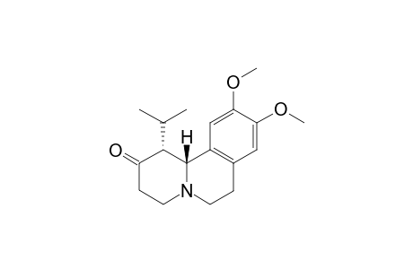 1-ISOPROPYL-9,10-DIMETHOXY-1,3,4,6,7,11B-HEXAHYDRO-(2H)-BENZO-[A]-QUINOLIZIN-2-ONE