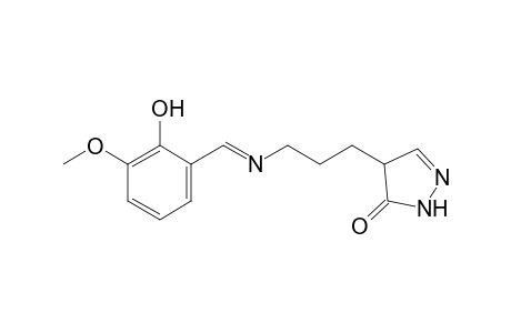 4-[3-[(3-methoxysalicylidene)amino]propyl}-2-pyrazolin-5-one