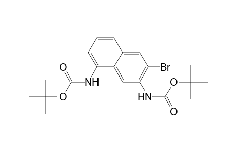 2-Bromo-3,5-bis[((1,1-dimethylethoxy)carbonyl)amino]naphthalene