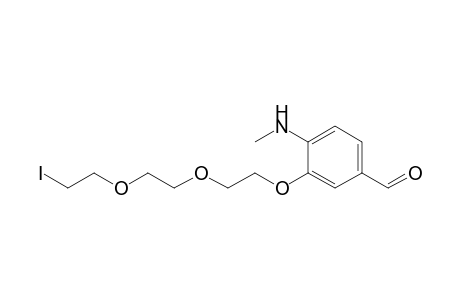 3-[2-[2-(2-iodanylethoxy)ethoxy]ethoxy]-4-(methylamino)benzaldehyde