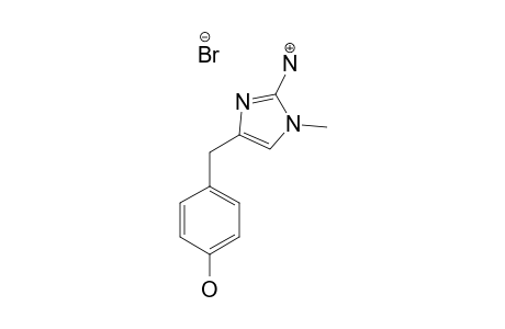 2-AMINO-1-METHYL-4-(PARA-HYDROXYBENZYL)-IMIDAZOLE-HYDROBROMIDE