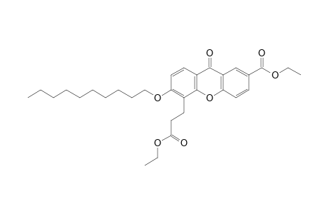 3-(Decyloxy)-7-carbethoxy-9-oxo-9H-xanthene-4-propanoic Acid Ethyl Ester