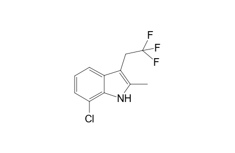 7-Chloro-2-methyl-3-(2,2,2-trifluoroethyl)-1H-indole
