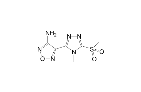 1,2,5-Oxadiazol-3-amine, 4-[4-methyl-5-(methylsulfonyl)-4H-1,2,4-triazol-3-yl]-