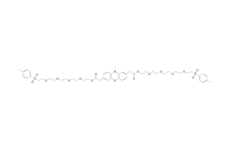 N-Methyl-2,7-bis[14'-(p-toluenesulfonyl)-3',6',9',12'-tetraoxatetradecyloxycarbonyl)methyl]-N-methylphenothiazinhe