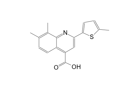 7,8-dimethyl-2-(5-methyl-2-thienyl)-4-quinolinecarboxylic acid