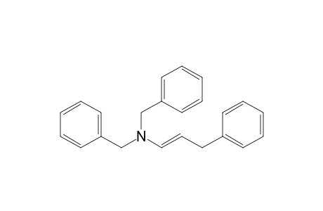 (E)-3-phenyl-N,N-bis(phenylmethyl)-1-propen-1-amine