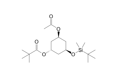 (1R,3R,5R)-1-Acetoxy-3-tert-butylcarbonyloxy-5-(tert-butyldimethylsilyloxy)cyclohexane