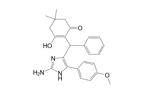 2-((2-Amino-5-(4-methoxyphenyl)-1H-imidazol-4-yl)(phenyl)methyl)-3-hydroxy-5,5-dimethylcyclohex-2-enone
