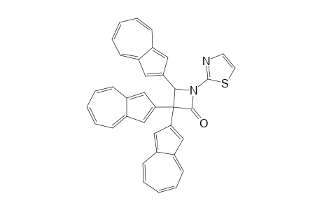 Tri(2-azulenyl)-1-(2-thiazolyl)azetidin-2-one